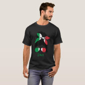Italiaanse Italiaanse Italiaanse vlag T-shirt (Voorkant volledig)