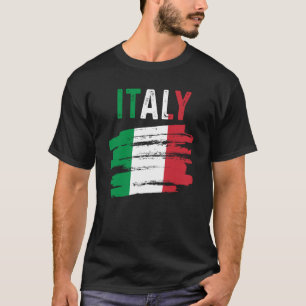 Italiaanse Italiaanse rots: Italiaanse vlag T-shirt