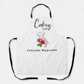 *~* Italiaanse Italië kaart roodroze rokerrok Schort (Voorkant)