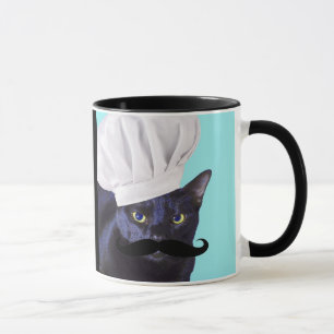 Italiaanse kaak, zwarte kat mok