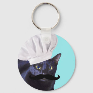 Italiaanse kaak, zwarte kat sleutelhanger