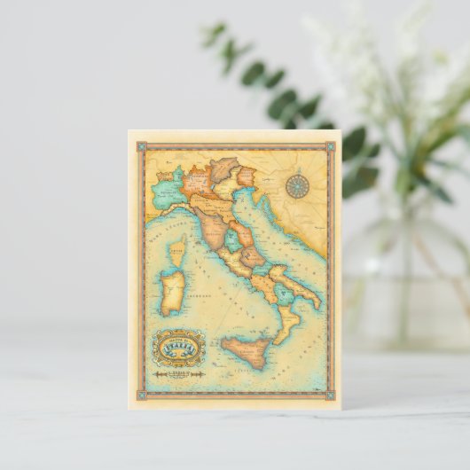 Italiaanse kaart (Staand voorkant)