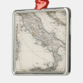 Italiaanse kaart bij Stieler Metalen Ornament (Links)