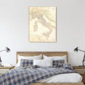Italiaanse kaart canvas afdruk (Insitu (Slaapkamer))