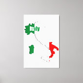 Italiaanse kaart canvas afdruk (Voorkant)
