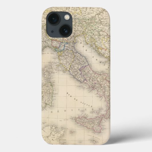 Italiaanse kaart Case-Mate iPhone case (Achterkant)