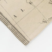 Italiaanse kaart fleece deken (Hoek)