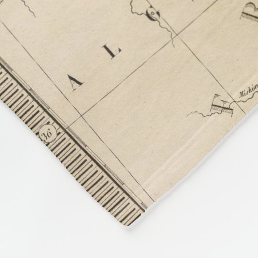 Italiaanse kaart fleece deken (Hoek)