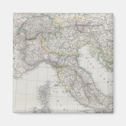 Italiaanse kaart magneet (Voorkant)