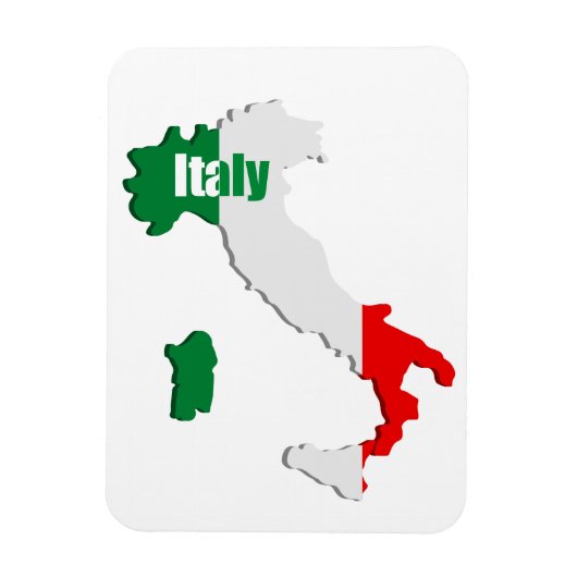 Italiaanse kaart magneet (Verticaal)