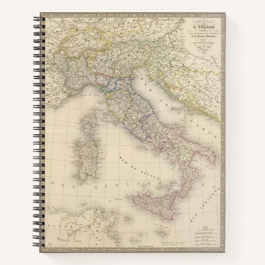 Italiaanse kaart notitieboek (Voorkant)