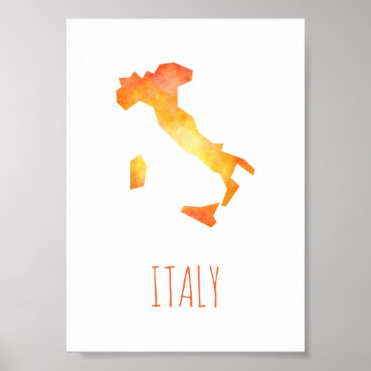 Italiaanse kaart poster (Voorkant)