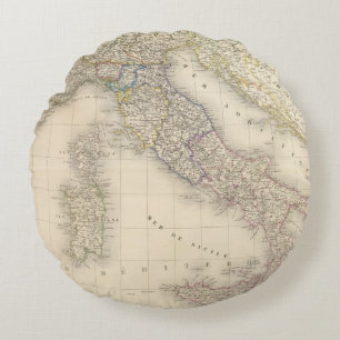 Italiaanse kaart rond kussen