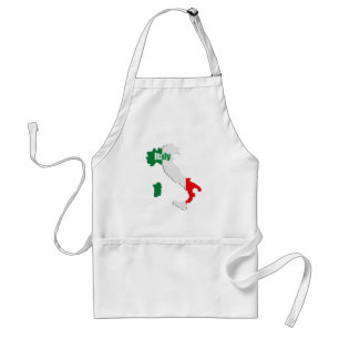 Italiaanse kaart standaard schort