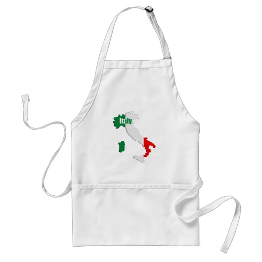 Italiaanse kaart standaard schort (Voorkant)