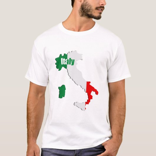 Italiaanse kaart t-shirt (Voorkant)