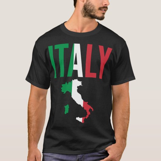 Italiaanse kaart T-Shirt (Voorkant)