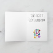 Italiaanse Kaart van Birthday en ballonnen (Binnen)