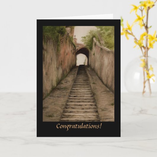 Italiaanse Kaart van het Afstuderen Walkway (Gele Bloem)