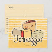 Italiaanse kaart voor het verkrijgen van kaas (Voorkant / Achterkant)