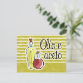 Italiaanse kaart voor olie en azijn (Staand voorkant)