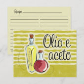 Italiaanse kaart voor olie en azijn (Voorkant / Achterkant)