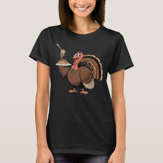Italiaanse kalkoen serveert grappige foodie-spaghe t-shirt