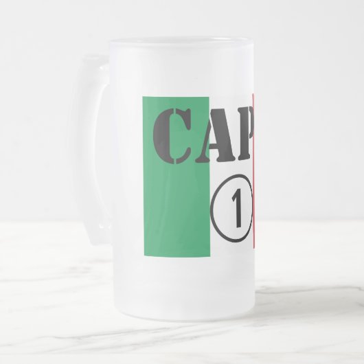 Italiaanse kamers : Capo Numero Uno Matglas Bierpul (Voorkant links)