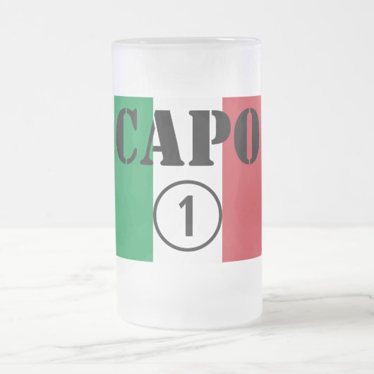 Italiaanse kamers : Capo Numero Uno Matglas Bierpul (Center)