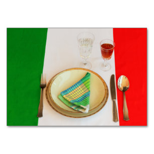 ITALIAANSE KARAKTER VOOR DE KOOKTABEL KAART