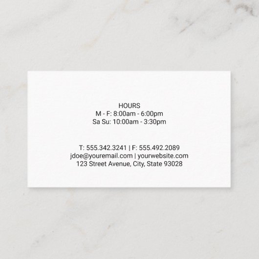 Italiaanse kazen Kruiden Specerijen | pasta | culi Visitekaartje (Achterkant)