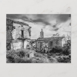 Italiaanse Kerk | Stedelijk verval | Zwart-wit Briefkaart
