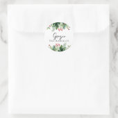 Italiaanse kerst Grazie Dank u Ronde Sticker (Tas)