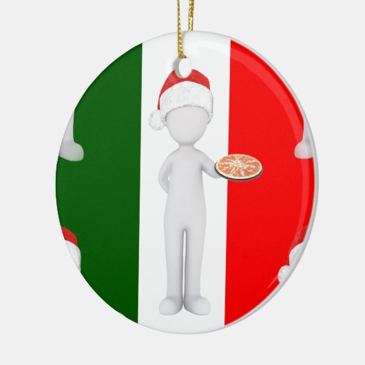 italiaanse kerst keramisch ornament (Links)