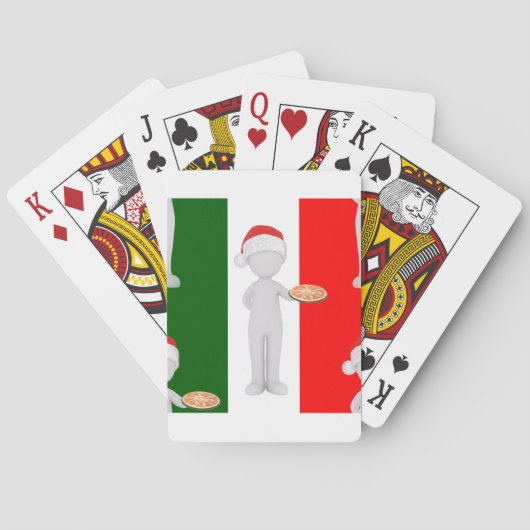 italiaanse kerst speelkaarten (Achterkant)