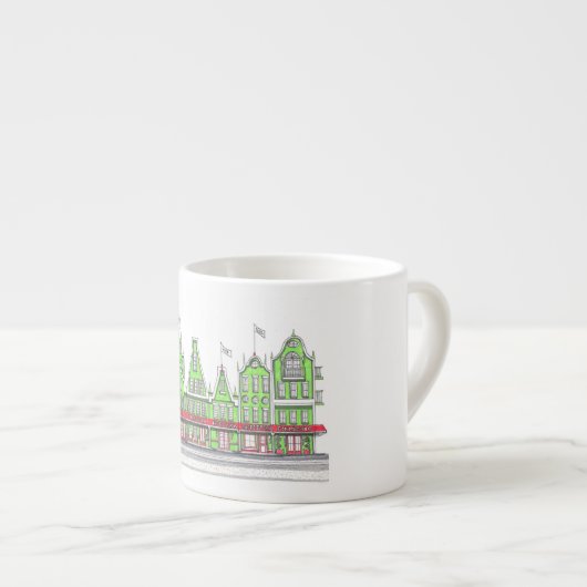 Italiaanse kerstbeker espresso kop (Voorkant rechts)