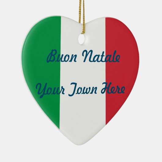 Italiaanse kerstboom keramisch ornament (Rechts)