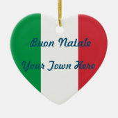 Italiaanse kerstboom keramisch ornament (Voorkant)