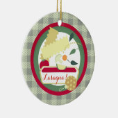 Italiaanse kerstboomversiering voor de voedselbran keramisch ornament (Rechts)