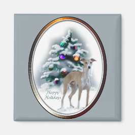 Italiaanse kerstcadeautjes met Greyhound Magneet