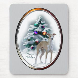 Italiaanse kerstcadeautjes met Greyhound Muismat