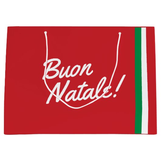 Italiaanse kerstcadeauzak groot cadeauzakje (Voorkant)