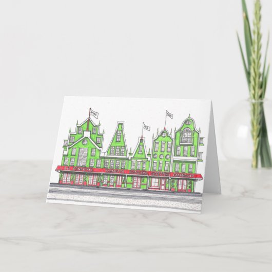 Italiaanse kerstkaart bedankkaart (Voorkant)