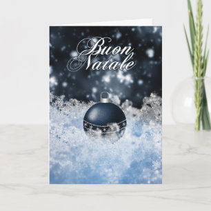 Italiaanse Kerstkaart - Buon Natale e Felice Anno Feestdagen Kaart