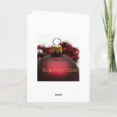 italiaanse kerstkaart rode wintersneeuwcollage feestdagen kaart (Achterkant)