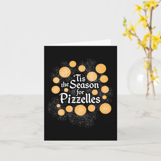 Italiaanse kerstkoekjes - Dit is het seizoen voor  Kaart (Gele Bloem)