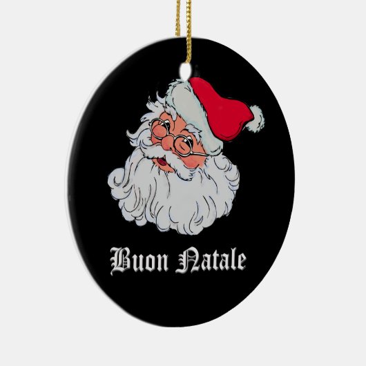 Italiaanse kerstman #2 keramisch ornament (Rechts)