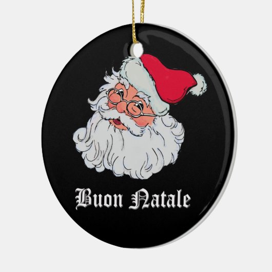 Italiaanse kerstman #2 keramisch ornament (Links)