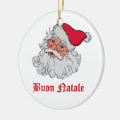 Italiaanse kerstman #2 keramisch ornament (Links)