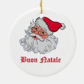 Italiaanse kerstman #2 keramisch ornament (Achterkant)